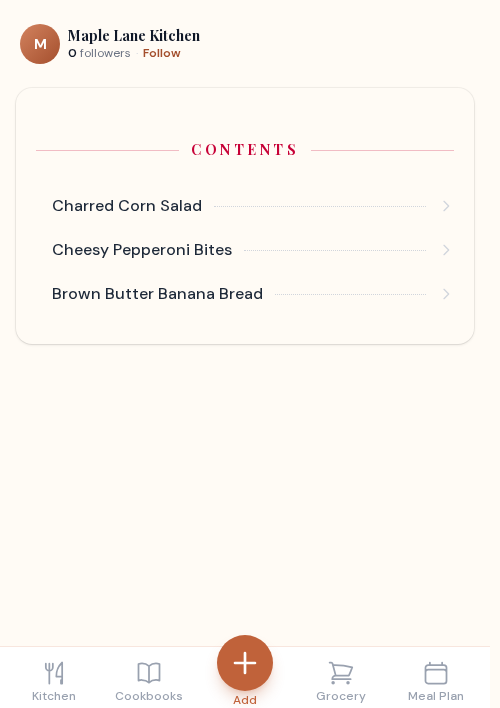 Follow cooks you love