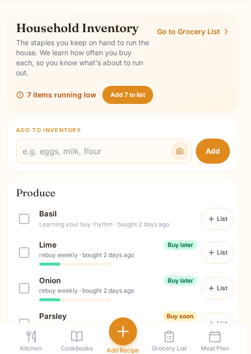 Your inventory learns your rhythm